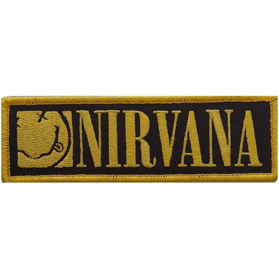 Picture of Nirvana Woven Patch: Logo & Happy Face (Standard) 