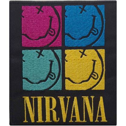 Picture of Nirvana Woven Patch: Happy Face Squares (Standard) 