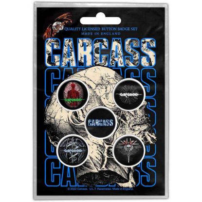 Picture of Carcass Button Badge Pack: Necro Head