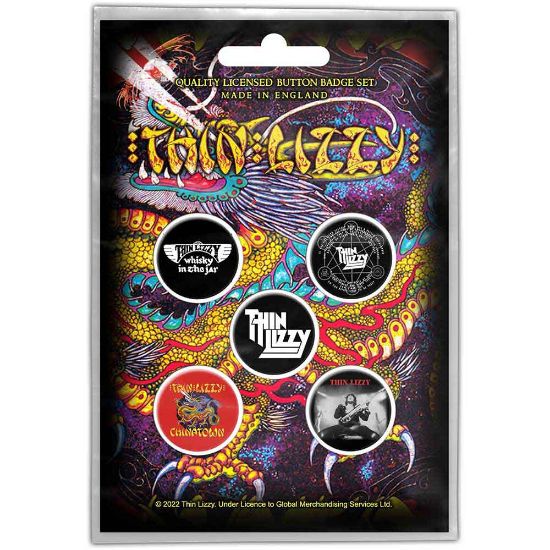 Picture of Thin Lizzy Button Badge Pack: Chinatown