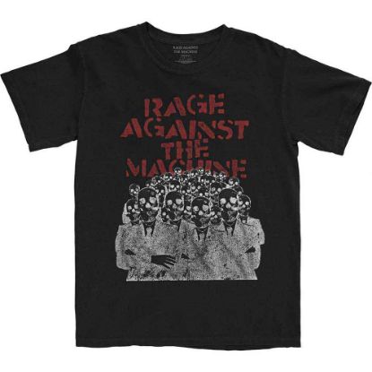 Picture of Rage Against The Machine Unisex T-Shirt: Crowd Masks