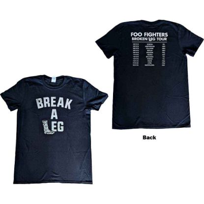 Picture of Foo Fighters Unisex T-Shirt: Break A Leg Ex-Tour Back Print