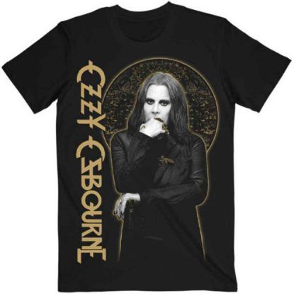 Picture of Ozzy Osbourne Unisex T-Shirt: Patient No. 9 Gold Graphic