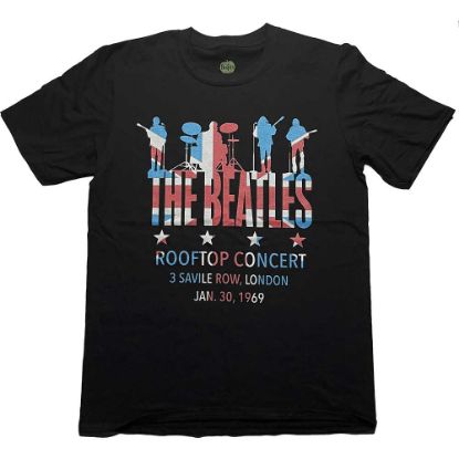 Picture of The Beatles Unisex T-Shirt: Rooftop Flag