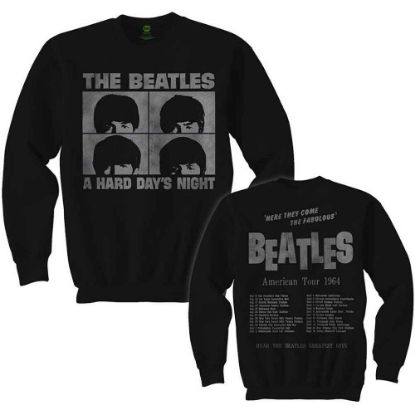 Picture of The Beatles Unisex Long Sleeve T-Shirt: Hard Days Night Back Print
