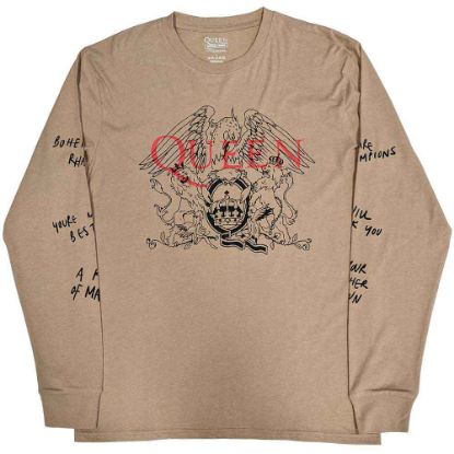 Picture of Queen Unisex Long Sleeve T-Shirt: Handwritten Sleeve Print