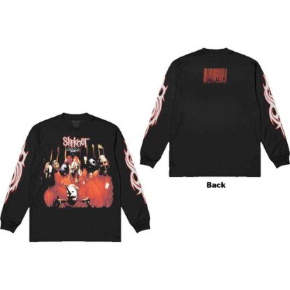 Picture of Slipknot Unisex Long Sleeve T-Shirt: Spit it Out Back & Sleeve Print