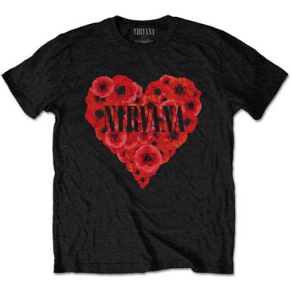 Picture of Nirvana Unisex T-Shirt: Poppy Heart