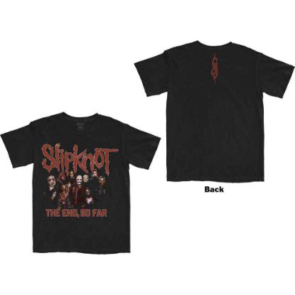 Picture of Slipknot Unisex T-Shirt: The End, So Far Group Photo Back Print
