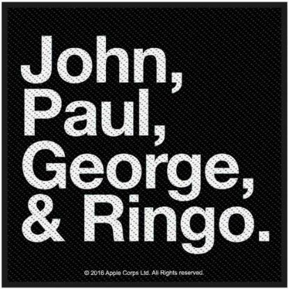 Picture of The Beatles Woven Patch: John, Paul, George & Ringo (Standard)