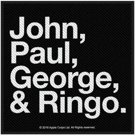 Picture of The Beatles Woven Patch: John, Paul, George & Ringo (Standard)