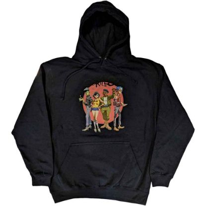 Picture of Gorillaz Unisex Pullover Hoodie: Group Circle Rise