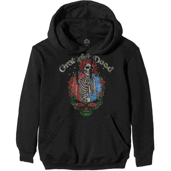 Picture of Grateful Dead Unisex Pullover Hoodie: Floral Stealie