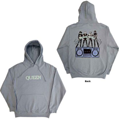 Picture of Queen Unisex Pullover Hoodie: Radio Ga Ga Back Print