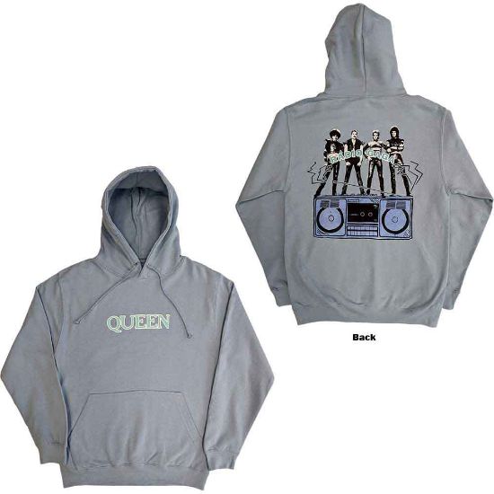 Picture of Queen Unisex Pullover Hoodie: Radio Ga Ga Back Print