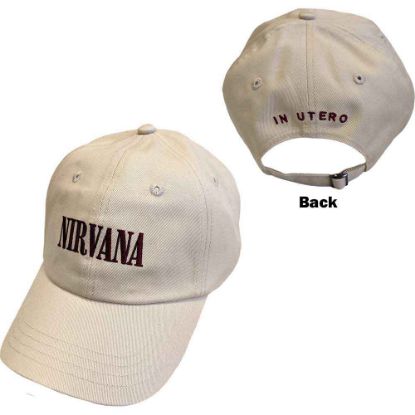 Picture of Nirvana Unisex Baseball Cap: Text Logo in Utero