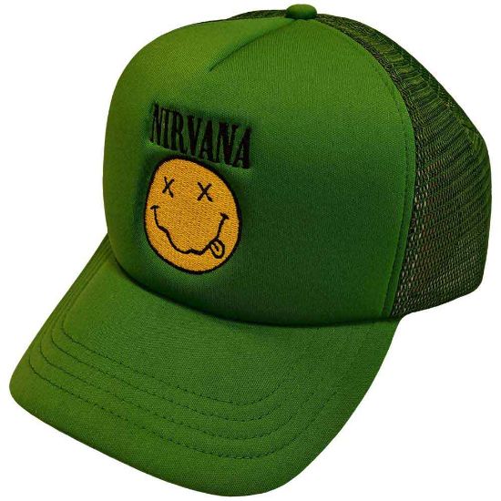 Picture of Nirvana Unisex Mesh Back Cap: Logo & Happy Face