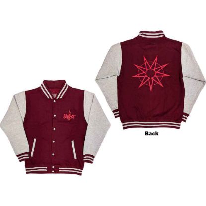 Picture of Slipknot Unisex Varsity Jacket: 9 Point Star Back Print