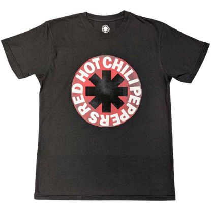 Picture of Red Hot Chili Peppers Unisex T-Shirt: Red Circle Asterisk Eco-Friendly