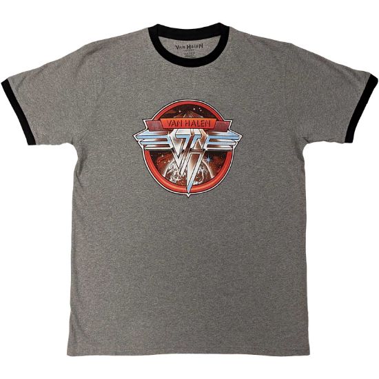 Picture of Van Halen Unisex Ringer T-Shirt: Circle Logo