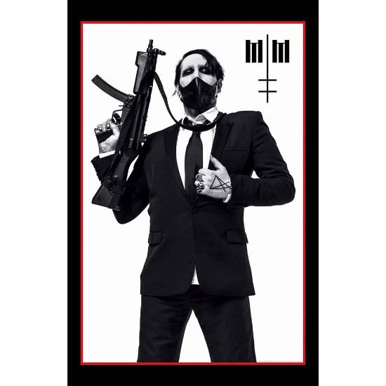 Picture of Marilyn Manson Textile Poster: Machine Gun