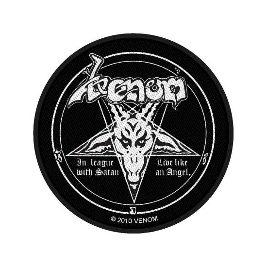 Picture of Venom Woven Patch: In League with Satan (Standard)