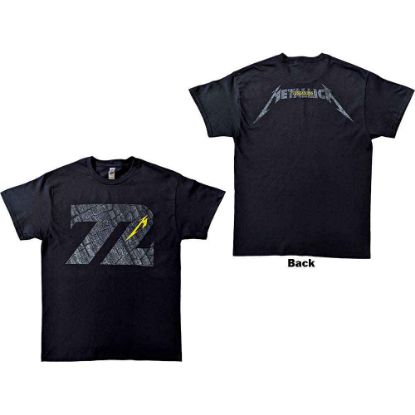 Picture of Metallica Unisex T-Shirt: 72 Seasons Charred Logo Back Print