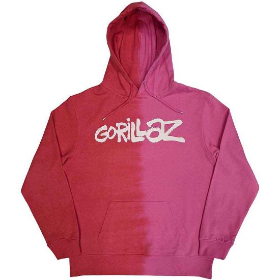Picture of Gorillaz Unisex Pullover Hoodie: Two-Tone Brush Logo Wash Collection