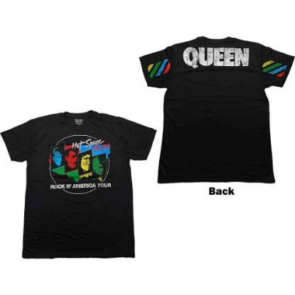 Picture of Queen Unisex T-Shirt: Hot Space Tour '82 Back Print