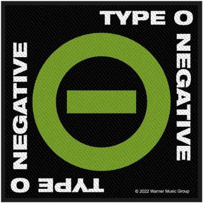 Picture of Type O Negative Woven Patch: Negative Symbol (Standard)