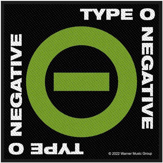 Picture of Type O Negative Woven Patch: Negative Symbol (Standard)