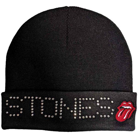 Picture of The Rolling Stones Unisex Beanie Hat: Stones Embellished