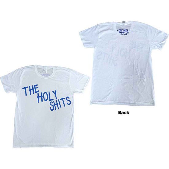 Picture of Foo Fighters Unisex T-Shirt: The Holy Shits Brighton 2014 Ex-Tour Back Print (Large)