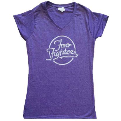 Picture of Foo Fighters Ladies T-Shirt: Text Logo Ex-Tour