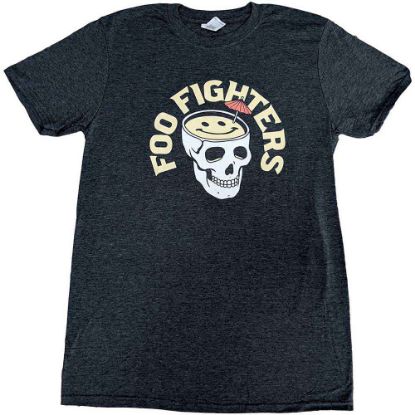 Picture of Foo Fighters Unisex T-Shirt: Skull Cocktail Ex-Tour