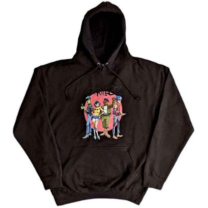 Picture of Gorillaz Unisex Pullover Hoodie: Group Circle Rise