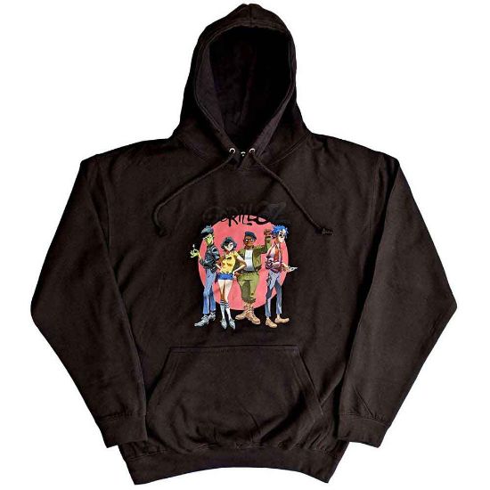 Picture of Gorillaz Unisex Pullover Hoodie: Group Circle Rise