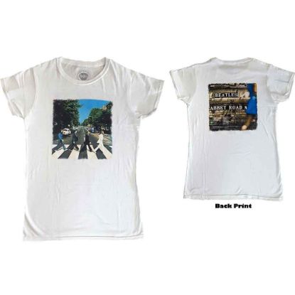 Picture of The Beatles Ladies T-Shirt: Vintage Abbey Road Back Print