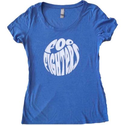 Picture of Foo Fighters Ladies T-Shirt: 70s Logo Ex-Tour