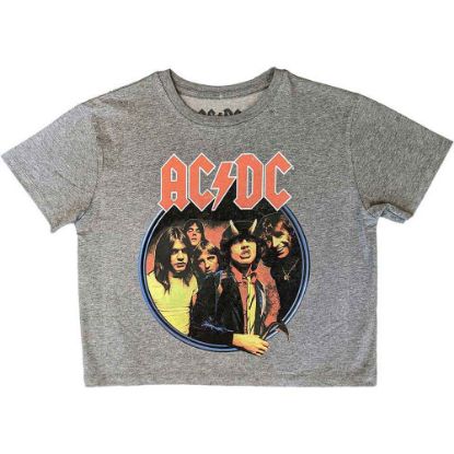 Picture of AC/DC Ladies Crop Top: Highway To Hell Circle