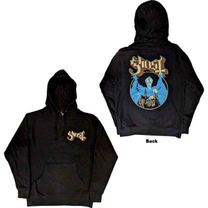 Picture of Ghost Unisex Pullover Hoodie: Pocket Logo & Opus Back Print