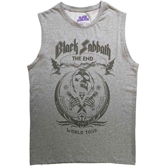 Picture of Black Sabbath Unisex Tank T-Shirt: The End Mushroom Cloud