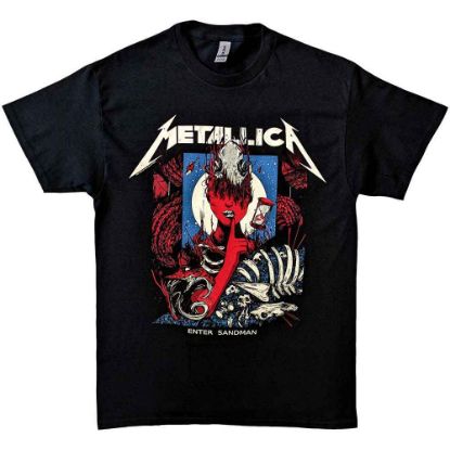 Picture of Metallica Unisex T-Shirt: Enter Sandman Poster