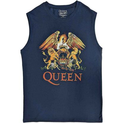 Picture of Queen Unisex Tank T-Shirt: Classic Crest