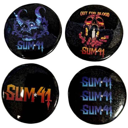 Picture of Sum 41 Pin Badge Pack: Out For Blood Ex-Tour