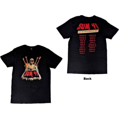 Picture of Sum 41 Unisex T-Shirt: Does This Look Like All Killer No Filler European Tour 2022 Ex-Tour Back Print