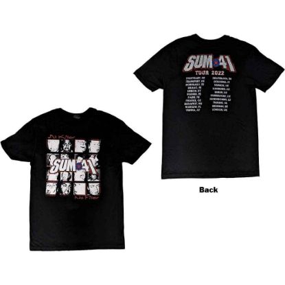 Picture of Sum 41 Unisex T-Shirt: All Killer No Filler European Tour 2022 Ex-Tour Back Print (Small)