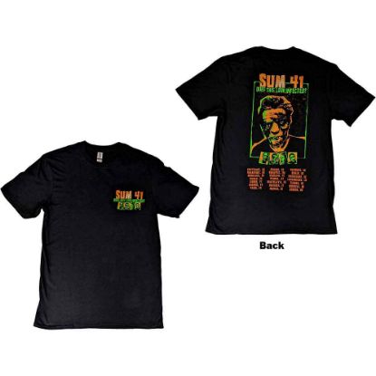 Picture of Sum 41 Unisex T-Shirt: Does This Look Infected? European Tour 2022 Ex-Tour Back Print (Small)