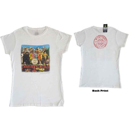 Picture of The Beatles Ladies T-Shirt: Vintage Sgt Pepper Back Print