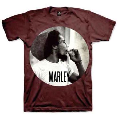 Picture of Bob Marley Unisex T-Shirt: Smokin Circle